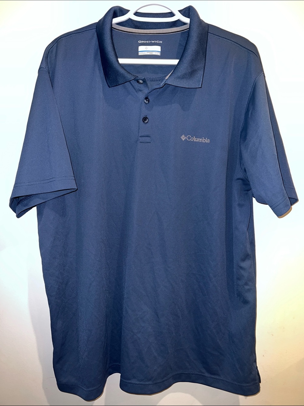 Columbia Men's Dark Blue Omni-Wick Polo